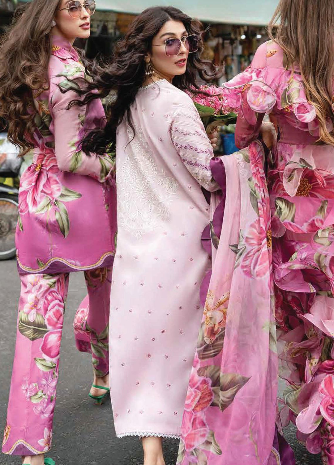 Lawana by Mushq Embroidered Lawn Suits Unstitched 3 Piece MQ23L MSL-23-14 Walia - Spring / Summer Collection