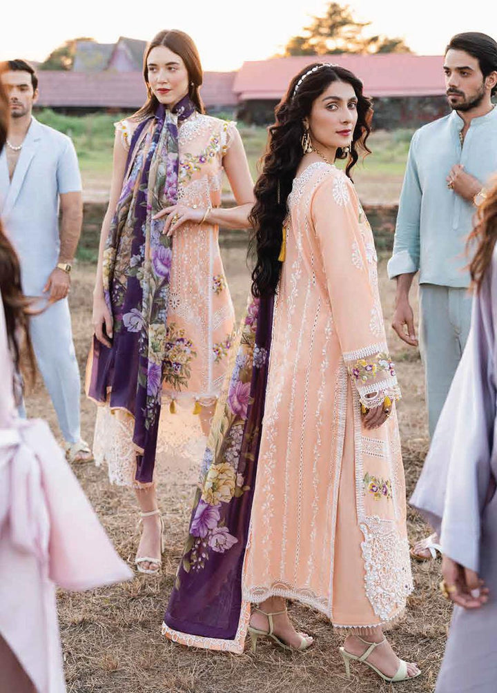 Lawana by Mushq Embroidered Lawn Suits Unstitched 3 Piece MQ23L MSL-23-16 Fah - Spring / Summer Collection