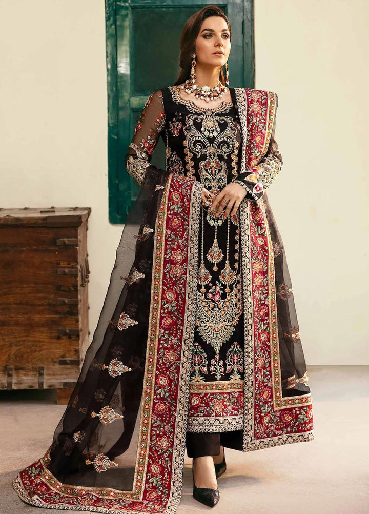 Layali Formals By Akbar Aslam Embroidered Organza Suits Unstitched 4 Piece AA23L Eleganza - Luxury Formal Collection