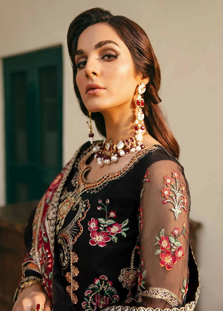 Layali Formals By Akbar Aslam Embroidered Organza Suits Unstitched 4 Piece AA23L Eleganza - Luxury Formal Collection