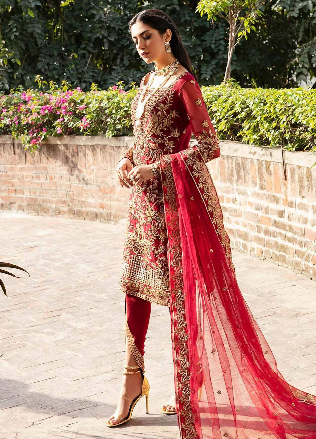 Layali Formals By Akbar Aslam Embroidered Net Suits Unstitched 4 Piece AA23L Omaira - Luxury Formal Collection