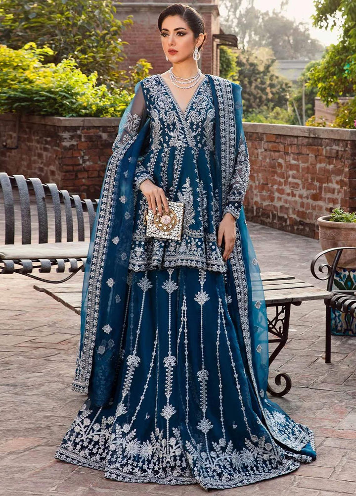 Layali Formals By Akbar Aslam Embroidered Organza Suits Unstitched 4 Piece AA23L Nayara - Luxury Formal Collection