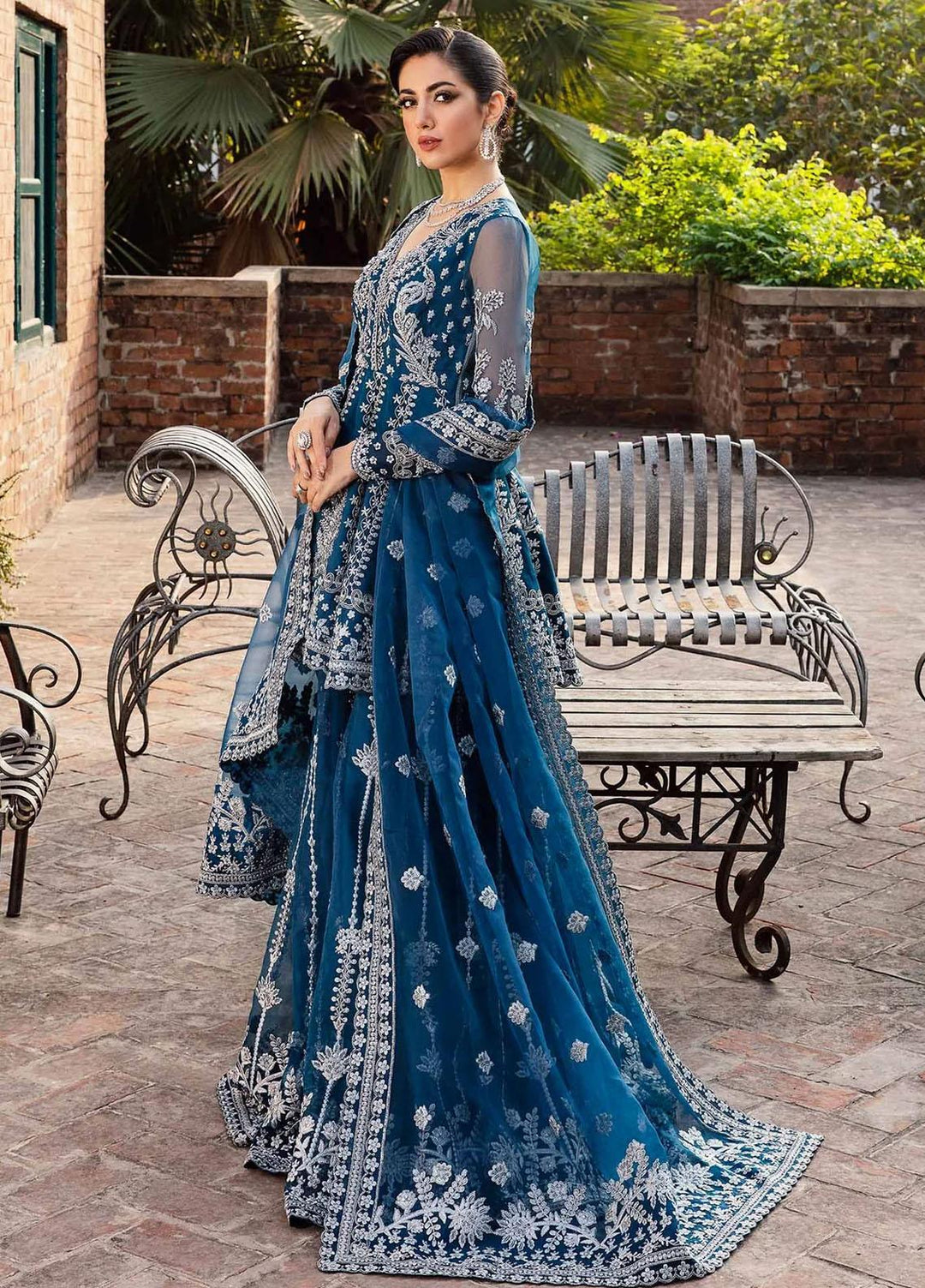 Layali Formals By Akbar Aslam Embroidered Organza Suits Unstitched 4 Piece AA23L Nayara - Luxury Formal Collection
