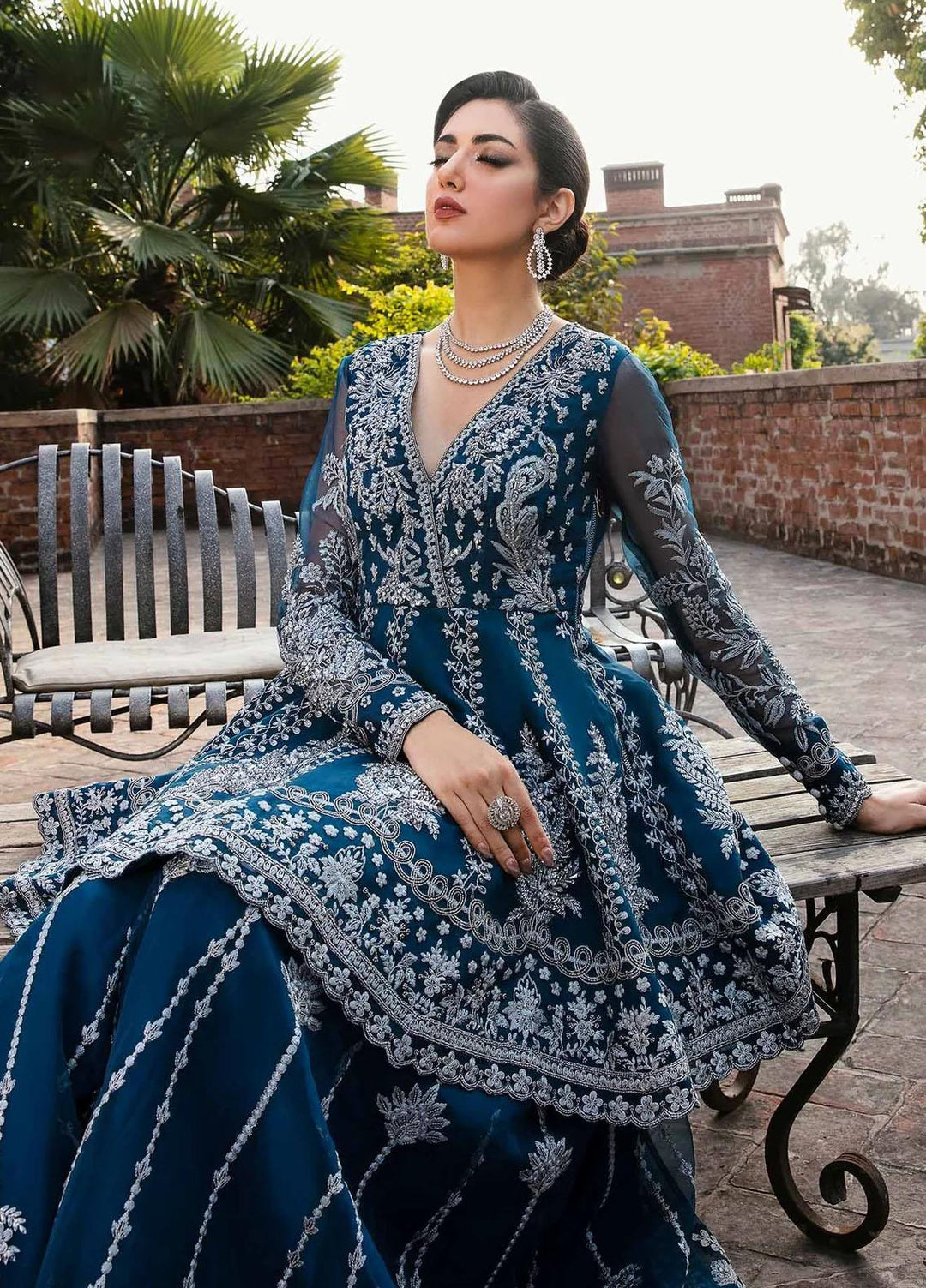 Layali Formals By Akbar Aslam Embroidered Organza Suits Unstitched 4 Piece AA23L Nayara - Luxury Formal Collection