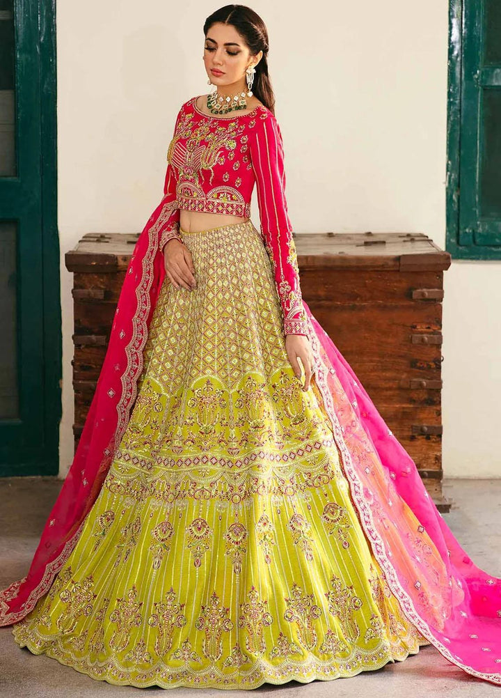 Layali Formals By Akbar Aslam Embroidered Raw Silk Suits Unstitched 3 Piece AA23L Elara - Luxury Formal Collection