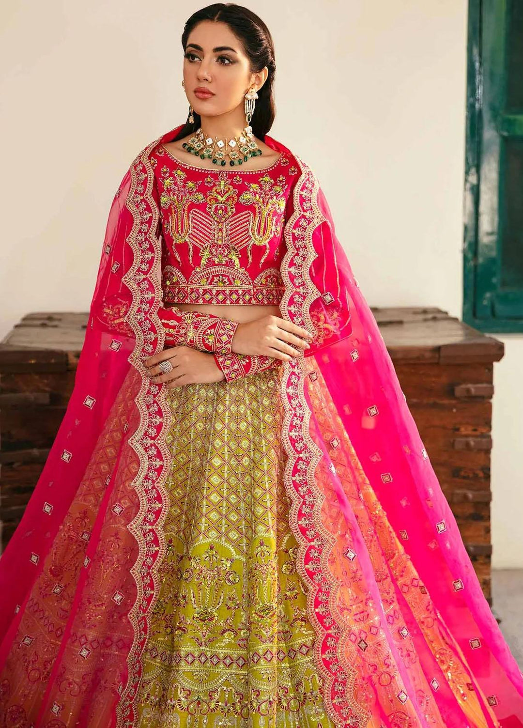Layali Formals By Akbar Aslam Embroidered Raw Silk Suits Unstitched 3 Piece AA23L Elara - Luxury Formal Collection