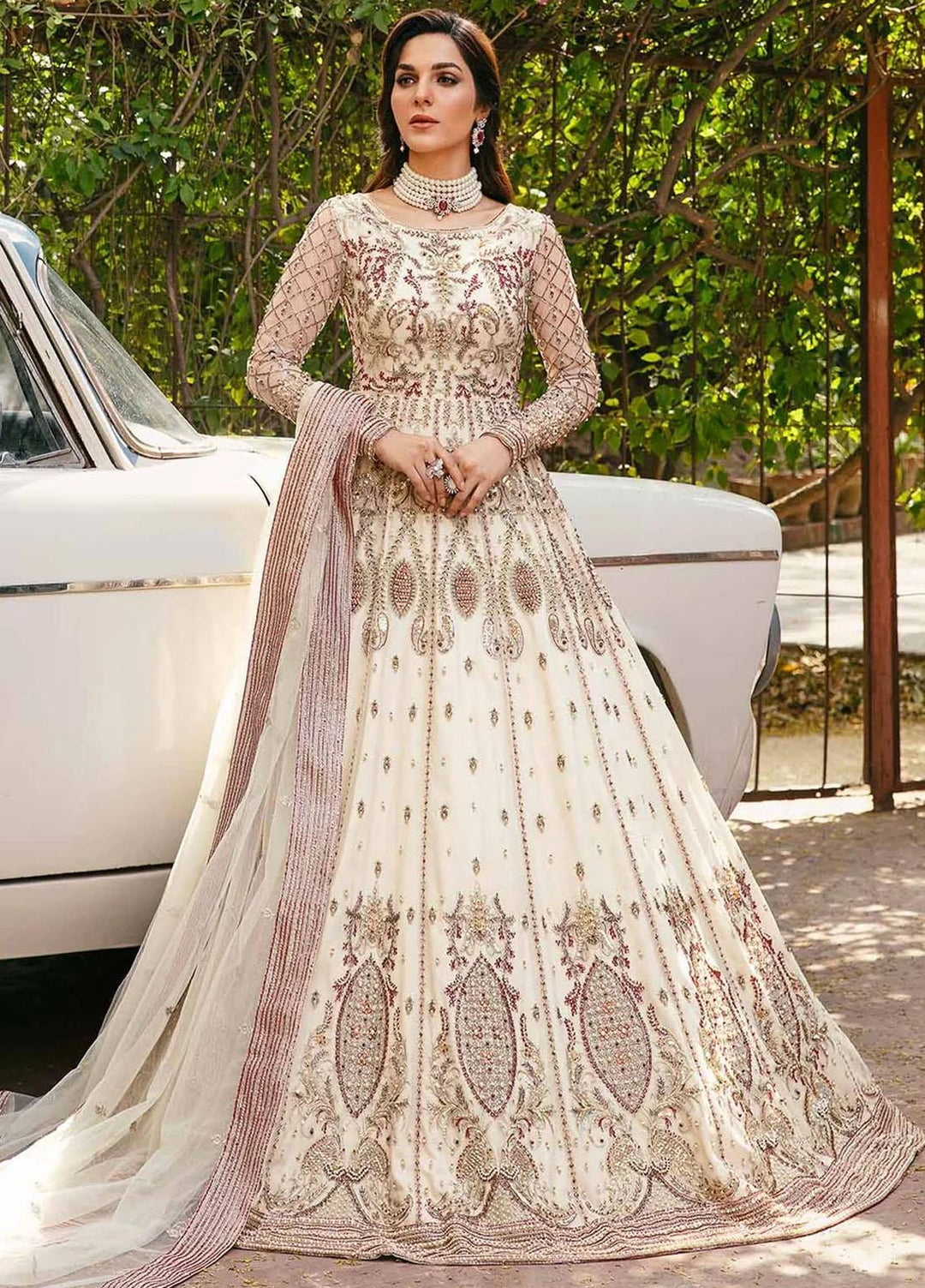 Layali Formals By Akbar Aslam Embroidered Net Suits Unstitched 3 Piece AA23L Fay - Luxury Formal Collection