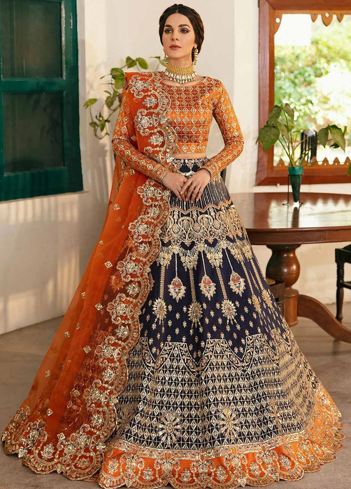 Layali Formals By Akbar Aslam Embroidered Raw Silk Suits Unstitched 3 Piece AA23L Sirena - Luxury Formal Collection