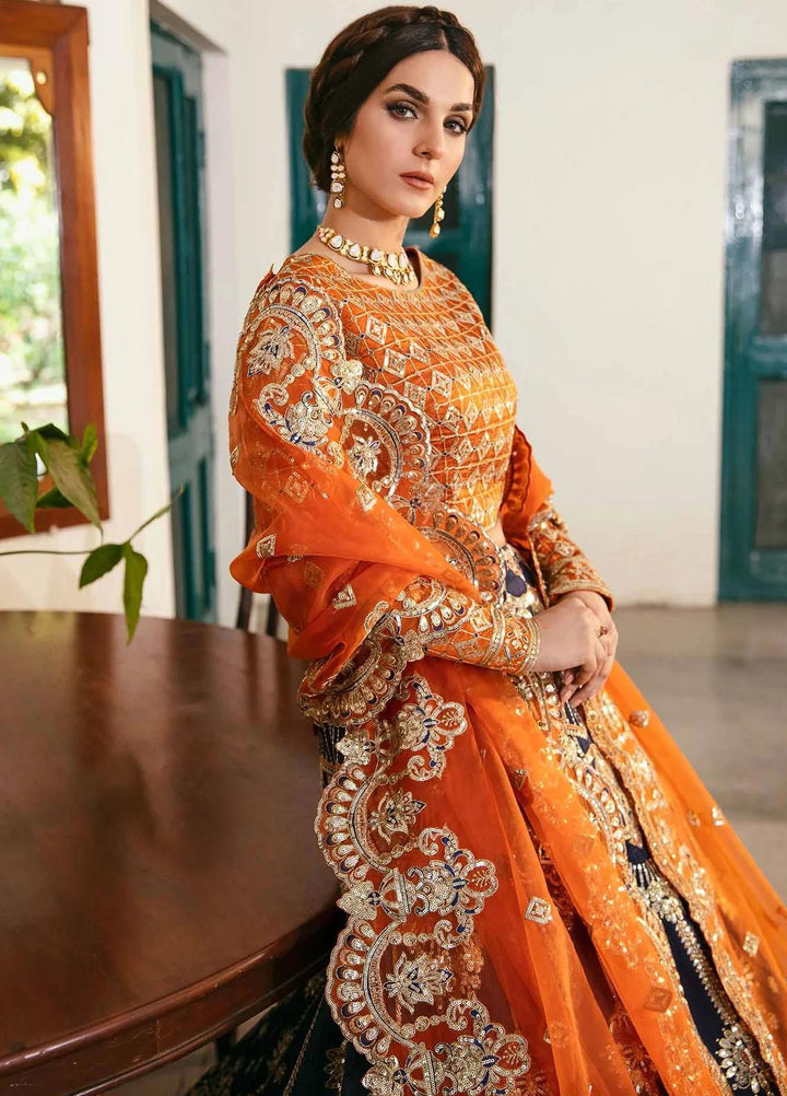 Layali Formals By Akbar Aslam Embroidered Raw Silk Suits Unstitched 3 Piece AA23L Sirena - Luxury Formal Collection
