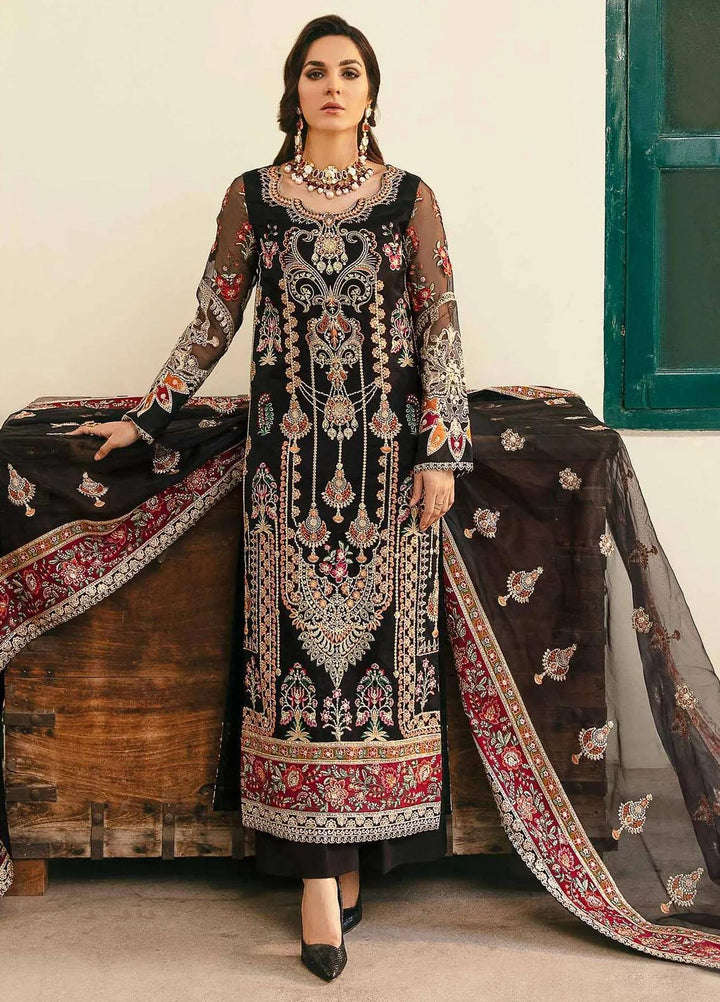 Layali Formals By Akbar Aslam Embroidered Organza Suits Unstitched 4 Piece  Amari - Luxury Collection