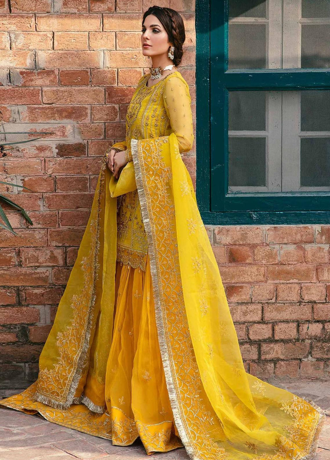 Layali Formals By Akbar Aslam Embroidered Organza Suits Unstitched 4 Piece  Cailin - Luxury Collection