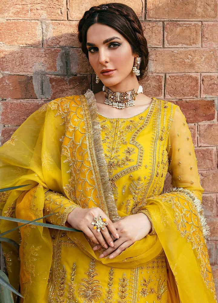 Layali Formals By Akbar Aslam Embroidered Organza Suits Unstitched 4 Piece  Cailin - Luxury Collection