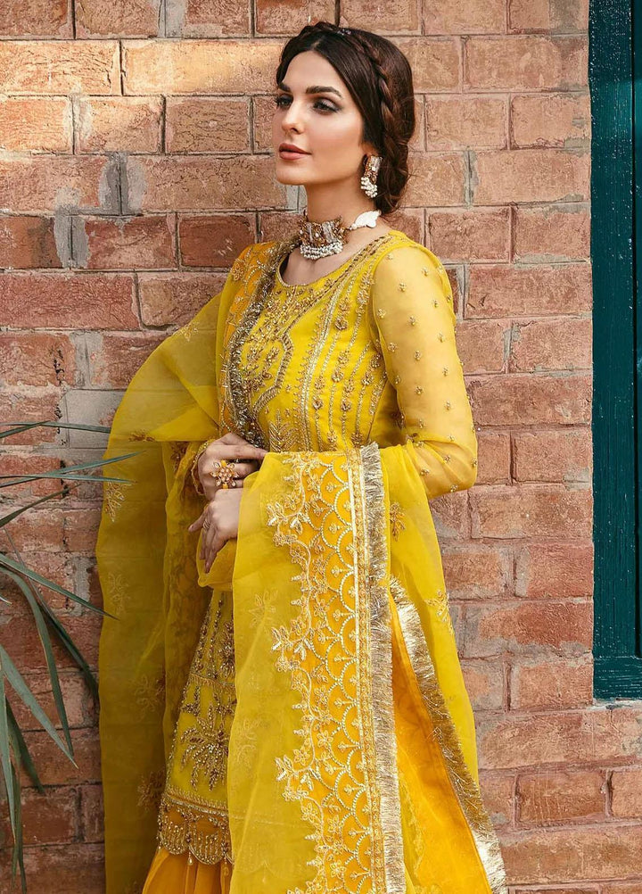Layali Formals By Akbar Aslam Embroidered Organza Suits Unstitched 4 Piece  Cailin - Luxury Collection