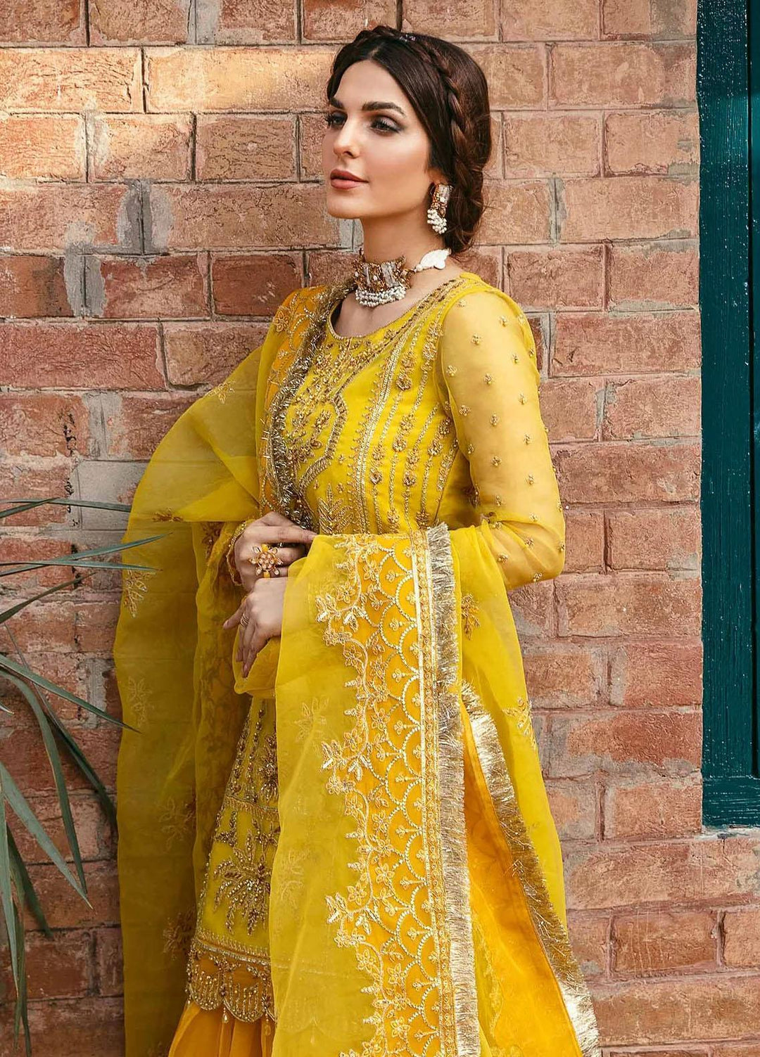 Layali Formals By Akbar Aslam Embroidered Organza Suits Unstitched 4 Piece  Cailin - Luxury Collection