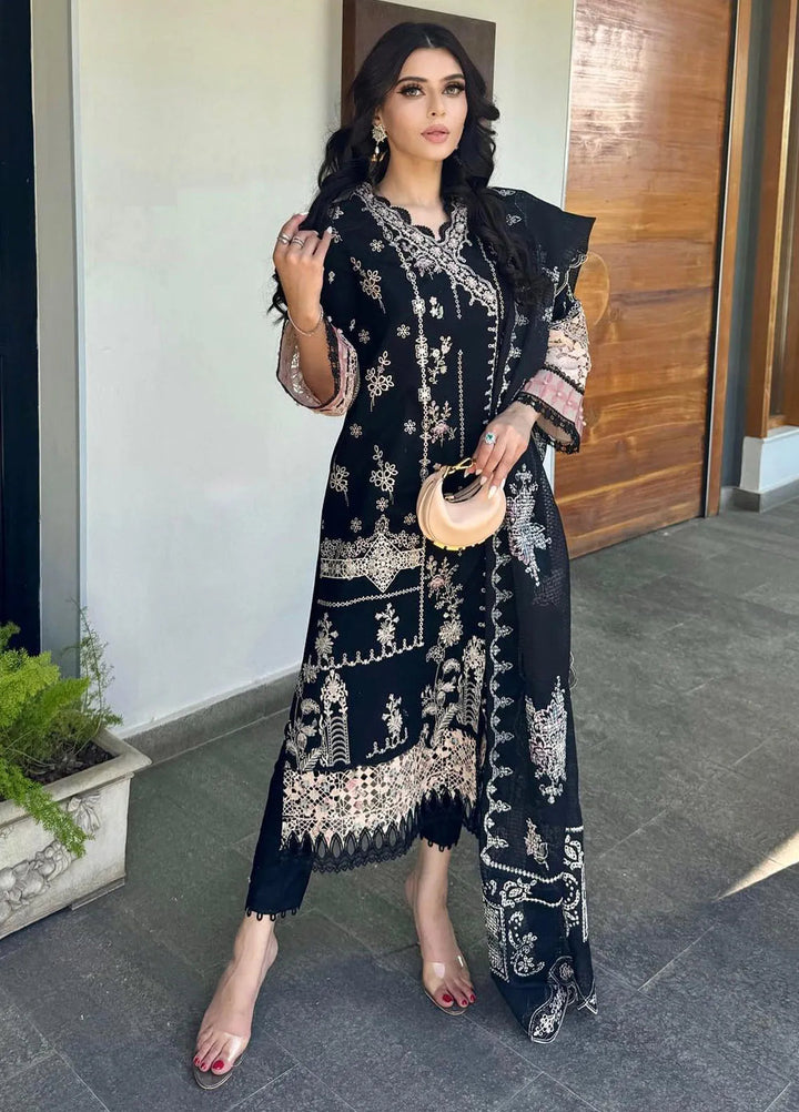 Qalamkar Embroidered Chikankari Suits Unstitched 3 Piece QLM24C KM-08 Lise - Eid Collection