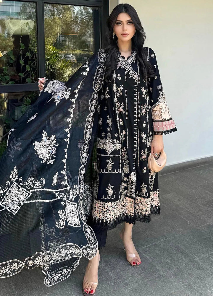 Qalamkar Embroidered Chikankari Suits Unstitched 3 Piece QLM24C KM-08 Lise - Eid Collection