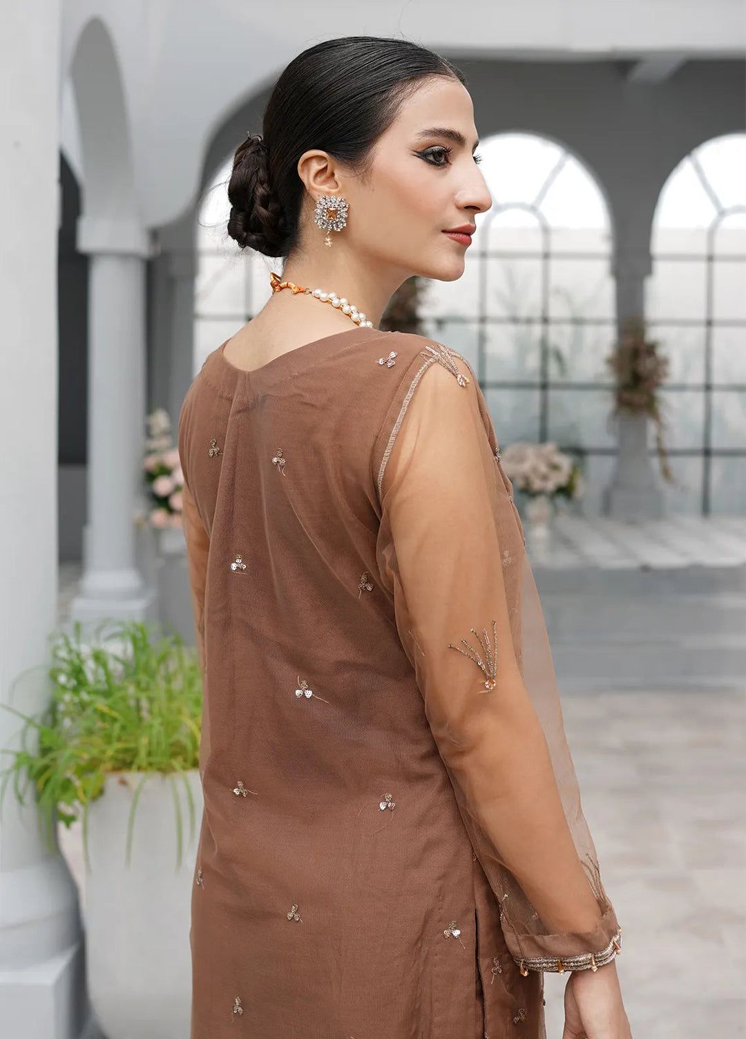 Layout Pret Embroidered Net 4 Piece Suit Regine