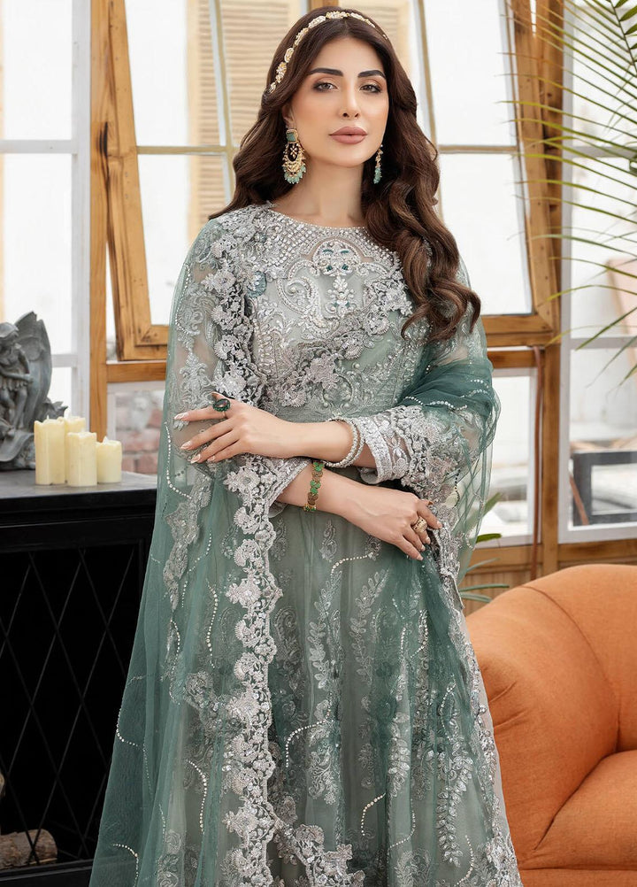 Le Etincelle By Imrozia Premium Embroidered Organza Suits Unstitched 3 Piece IMP23LE I-172 Liliana - Luxury Formal Collection