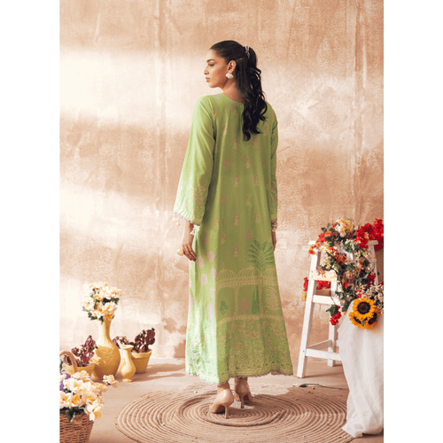 Liyana by Mashra RTW Printed Lawn 2 Piece Suit Leaf Green Casual Collection