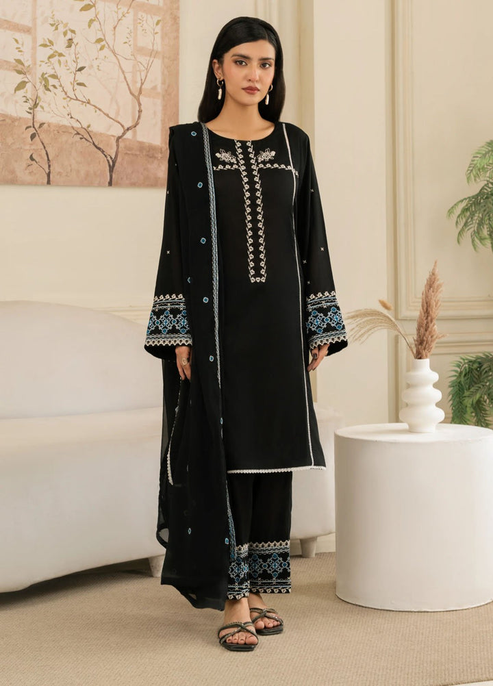 Leena Fatima Pret Embroidered Lawn 3 Piece Suit LF-SS25-11