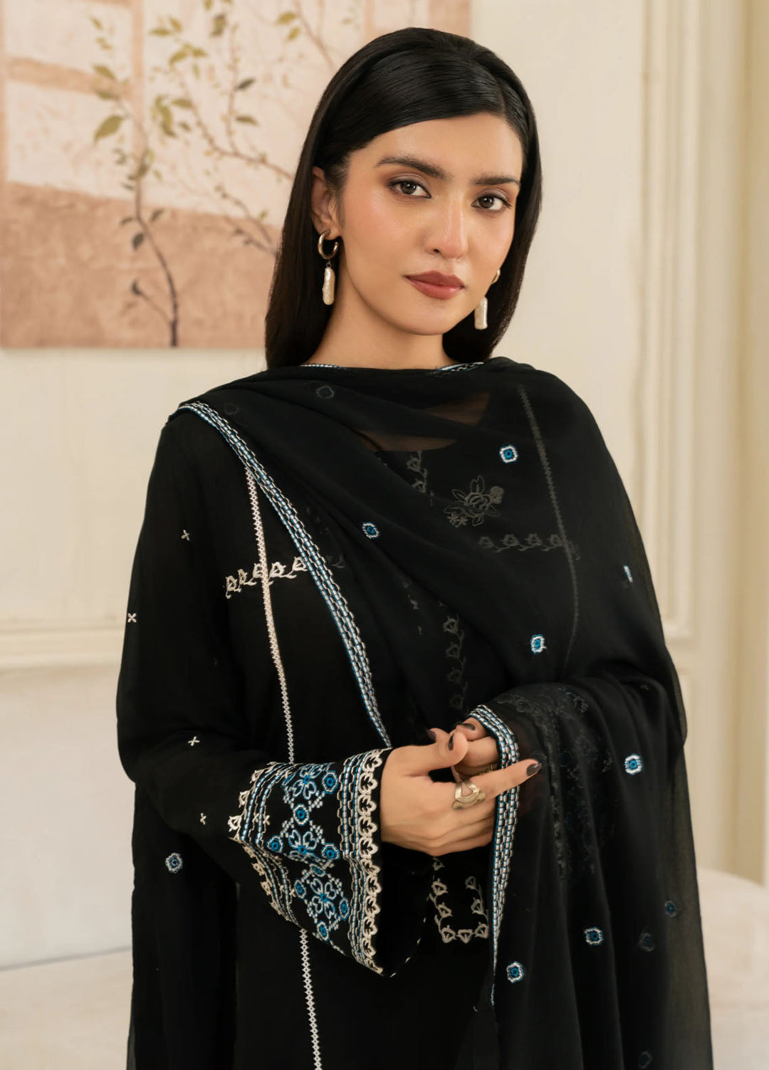 Leena Fatima Pret Embroidered Lawn 3 Piece Suit LF-SS25-11