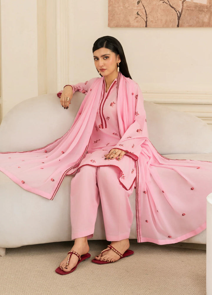 Leena Fatima Pret Embroidered Lawn 3 Piece Suit LF-SS25-12