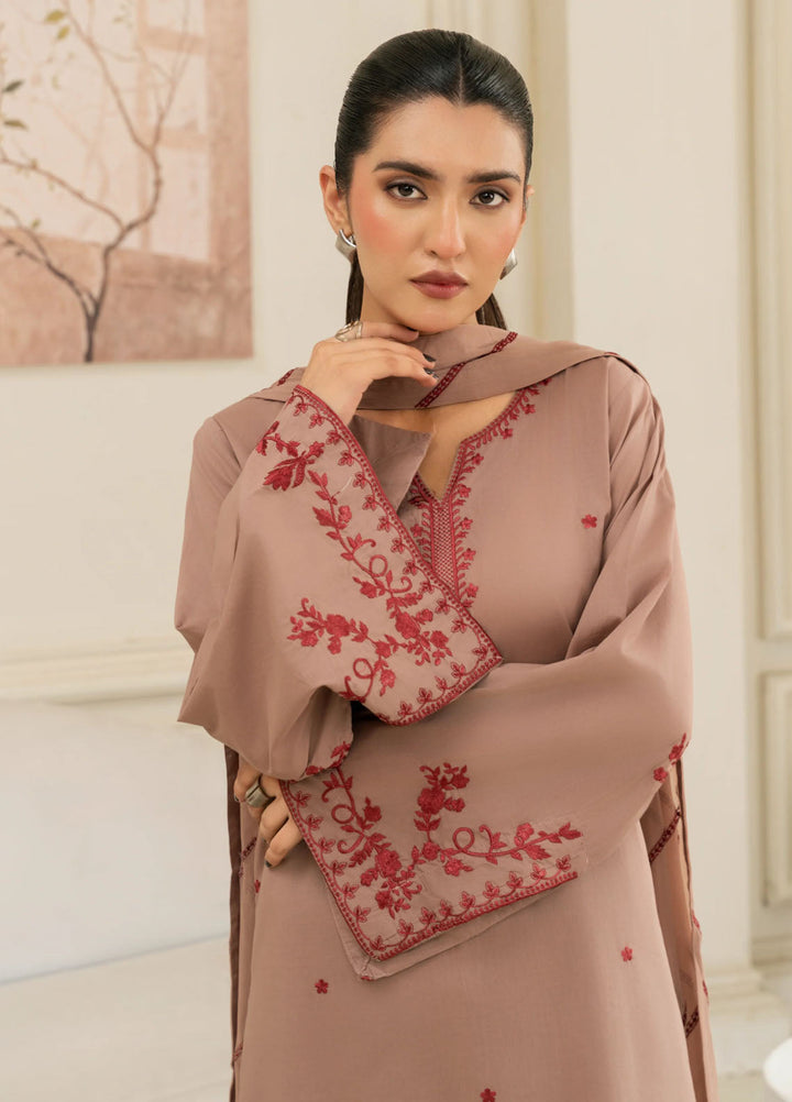 Leena Fatima Pret Embroidered Lawn 3 Piece Suit LF-SS25-14