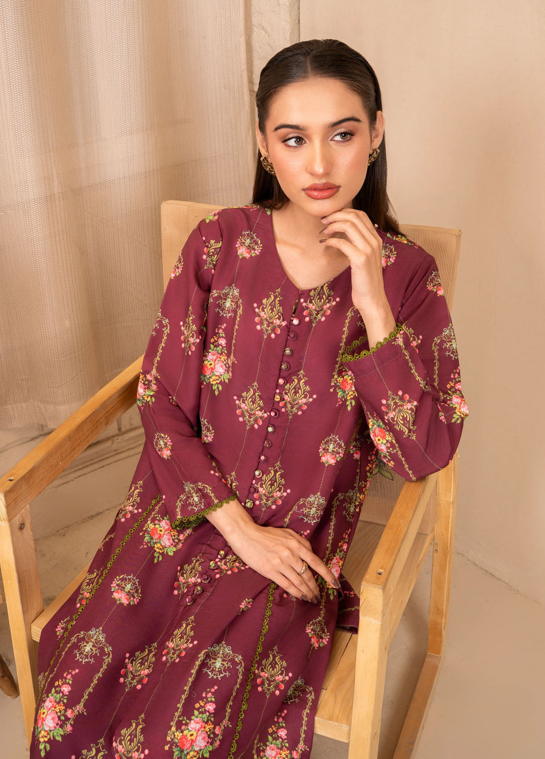 Leena Fatima Pret Printed Cambric 2 Piece Suit LF-SS25-02