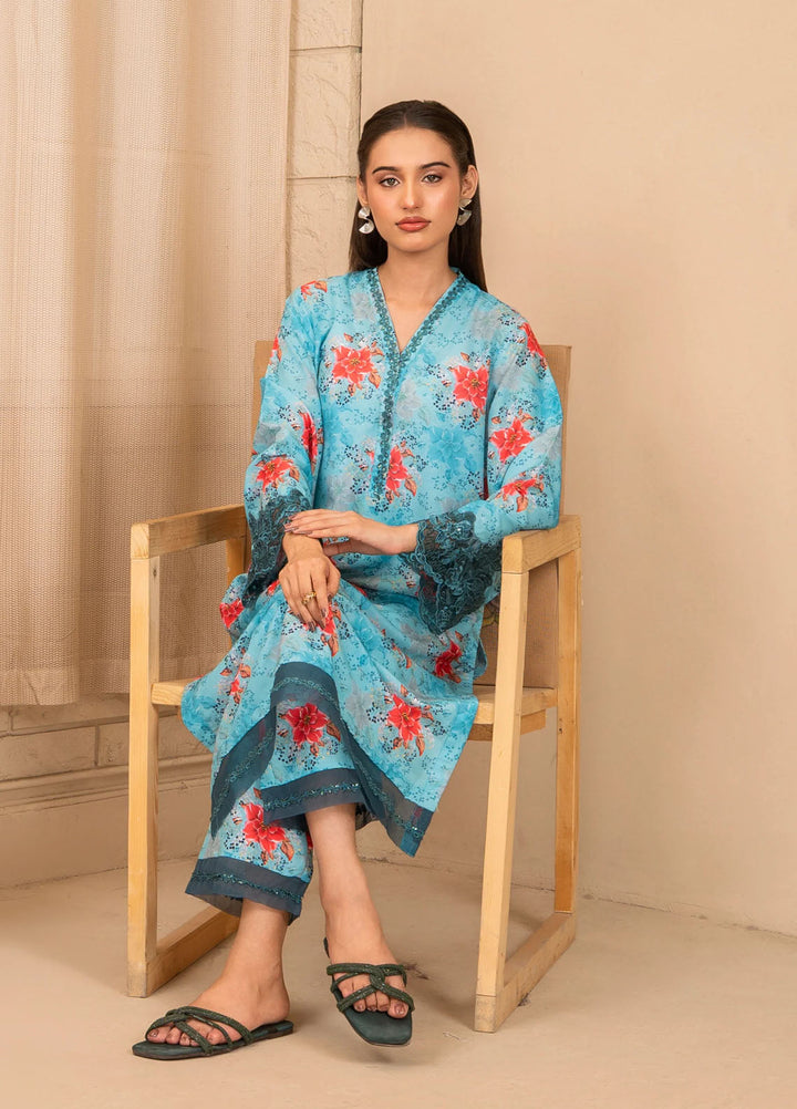 Leena Fatima Pret Printed Cambric 2 Piece Suit LF-SS25-05
