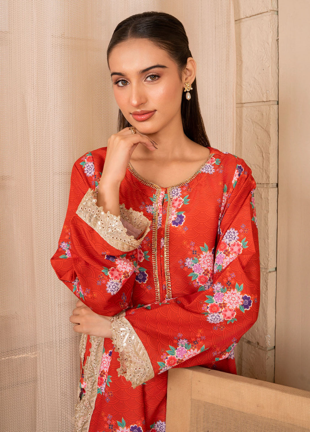 Leena Fatima Pret Printed Cambric 2 Piece Suit LF-SS25-06