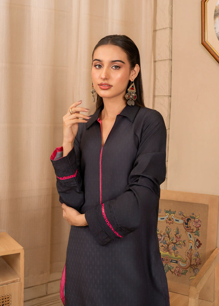 Leena Fatima Pret Solid Cambric 2 Piece Suit LF-SS25-09