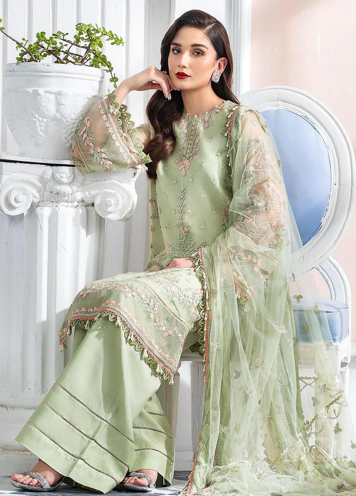 Lehriya By Meeral Embroidered Net Suits Unstitched 3 Piece MRL24L Calina - Formal Collection