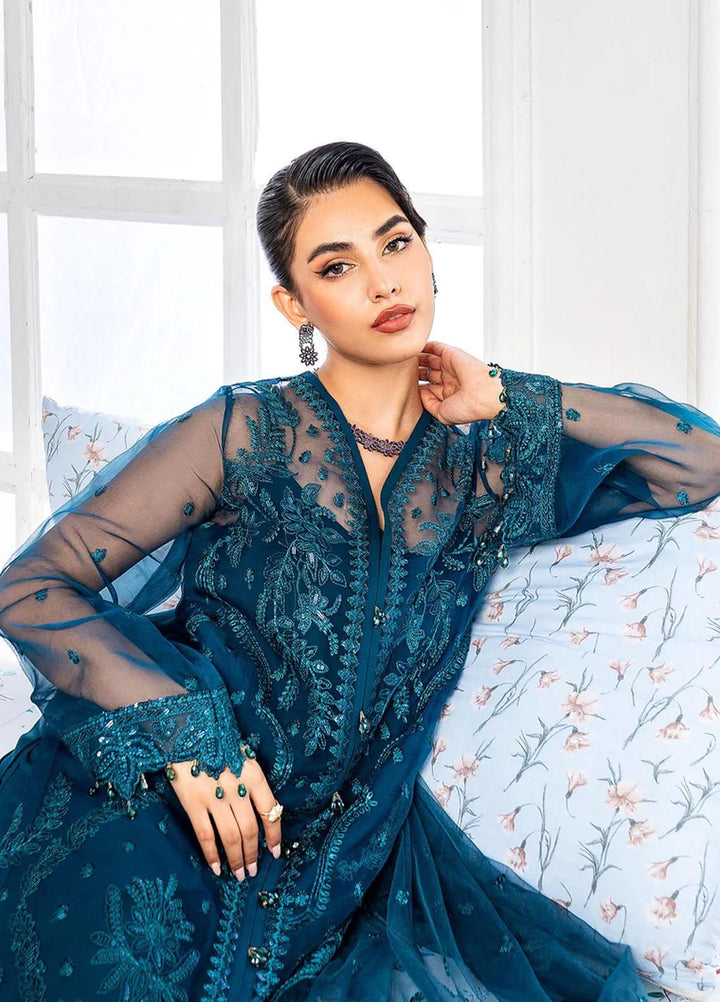Lehriya By Meeral Embroidered Net Suits Unstitched 3 Piece MRL24L Nilofer - Formal Collection