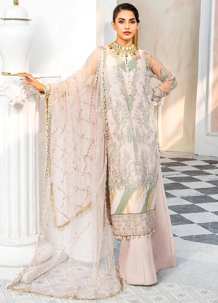 Lehriya By Meeral Embroidered Net Suits Unstitched 3 Piece MRL24L Nur - Formal Collection