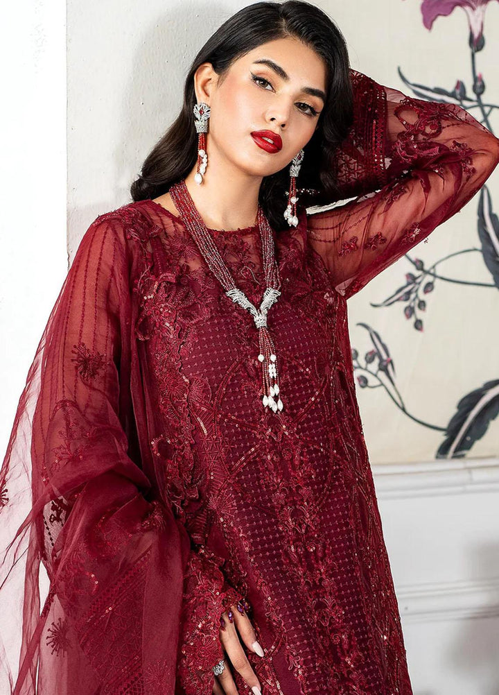 Lehriya By Meeral Embroidered Organza Suits Unstitched 3 Piece MRL24L Rohaa - Formal Collection