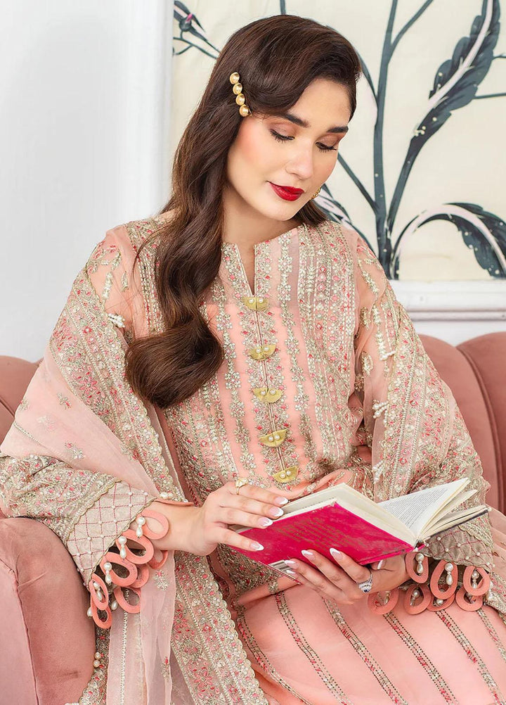 Lehriya By Meeral Embroidered Organza Suits Unstitched 3 Piece MRL24L Taneez - Formal Collection
