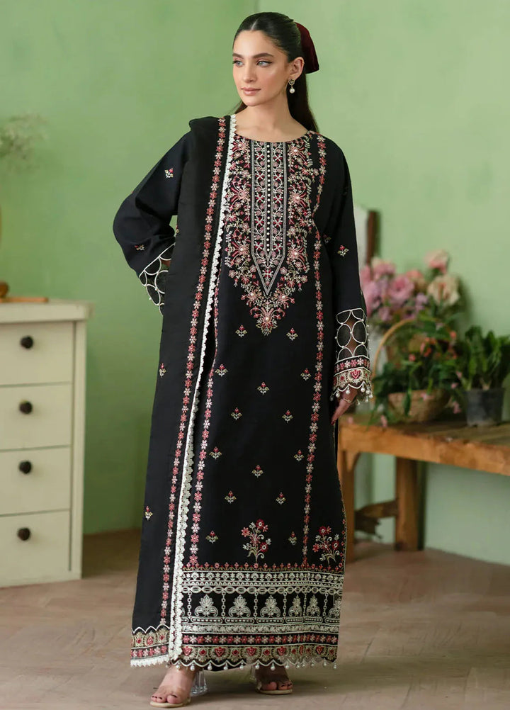 Leila by Mahnur Embroidered Khaddar Suit Unstitched 3 Piece MN24L Bianca - Winter Collection