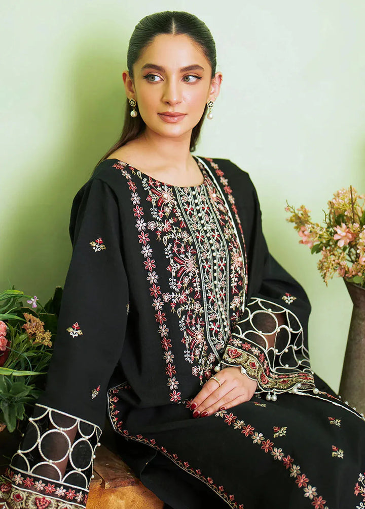 Leila by Mahnur Embroidered Khaddar Suit Unstitched 3 Piece MN24L Bianca - Winter Collection