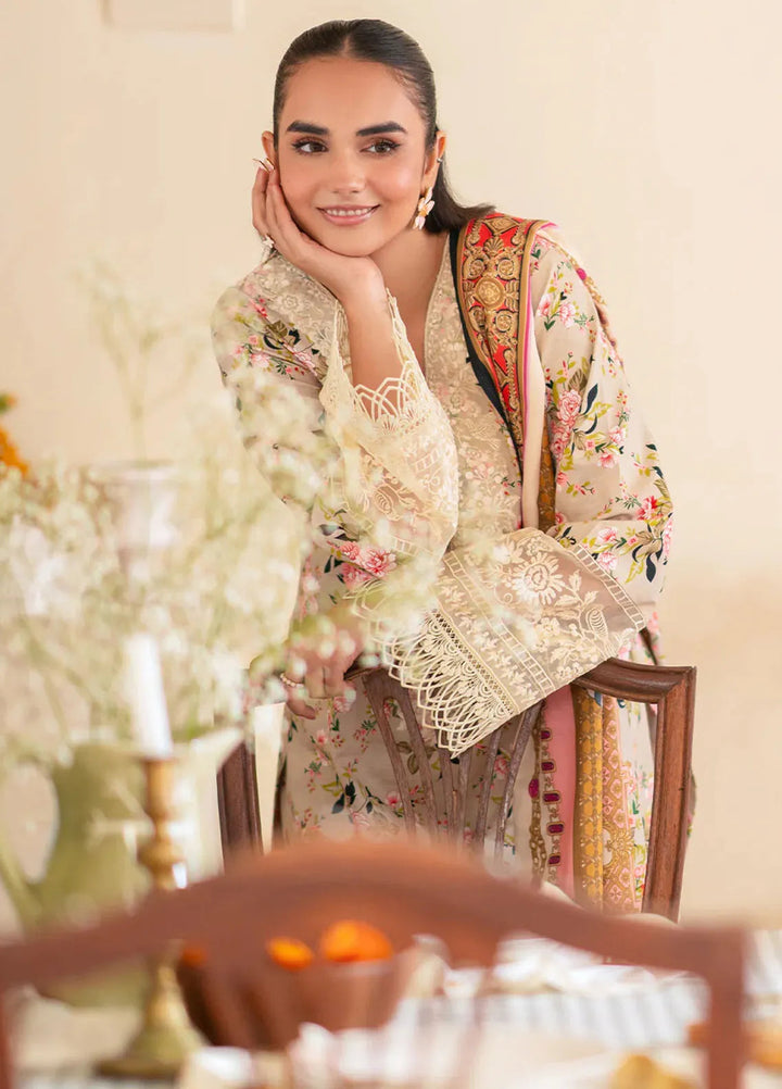 Leila by Mahnur Embroidered Khaddar Suit Unstitched 3 Piece MN24L Floret - Winter Collection