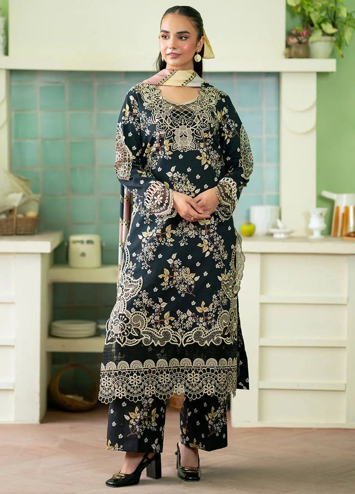 Leila by Mahnur Embroidered Khaddar Suit Unstitched 3 Piece MN24L Giselle - Winter Collection