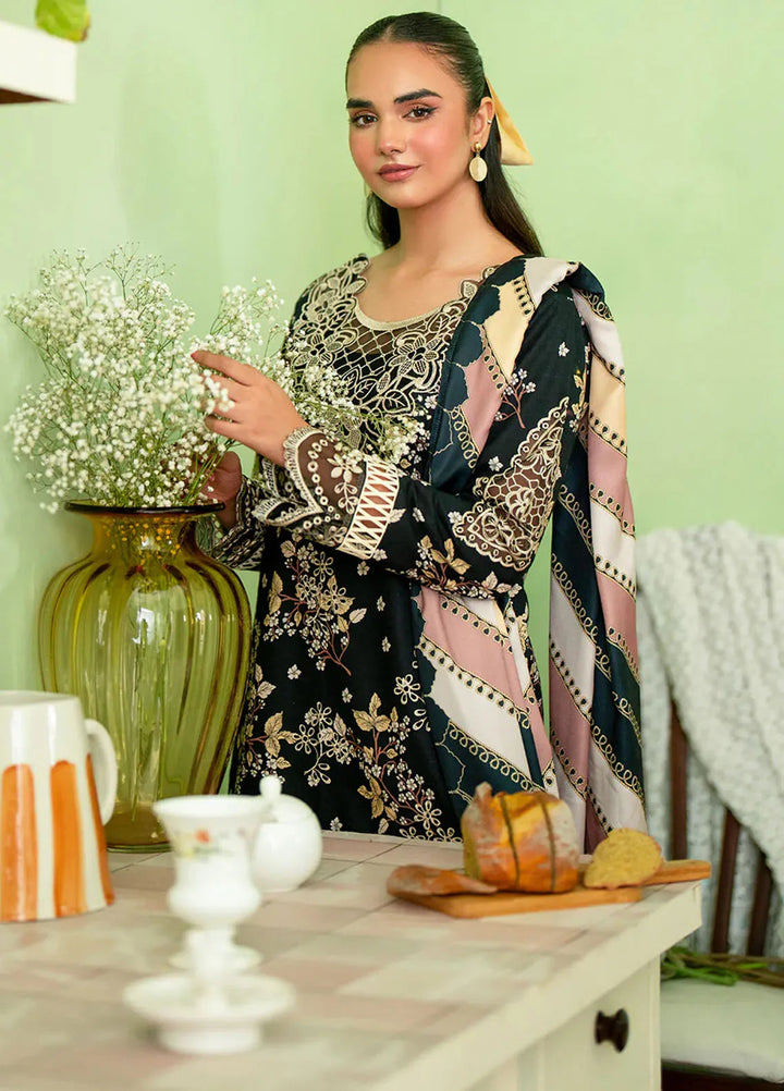 Leila by Mahnur Embroidered Khaddar Suit Unstitched 3 Piece MN24L Giselle - Winter Collection