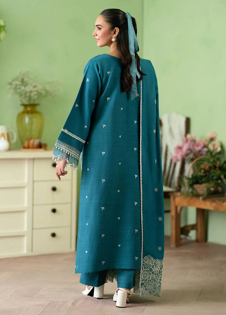 Leila by Mahnur Embroidered Khaddar Suit Unstitched 3 Piece MN24L Meris - Winter Collection