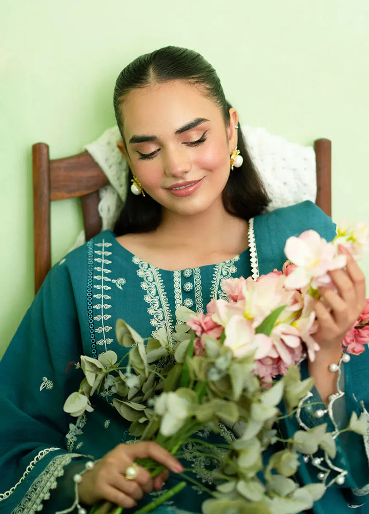 Leila by Mahnur Embroidered Khaddar Suit Unstitched 3 Piece MN24L Meris - Winter Collection