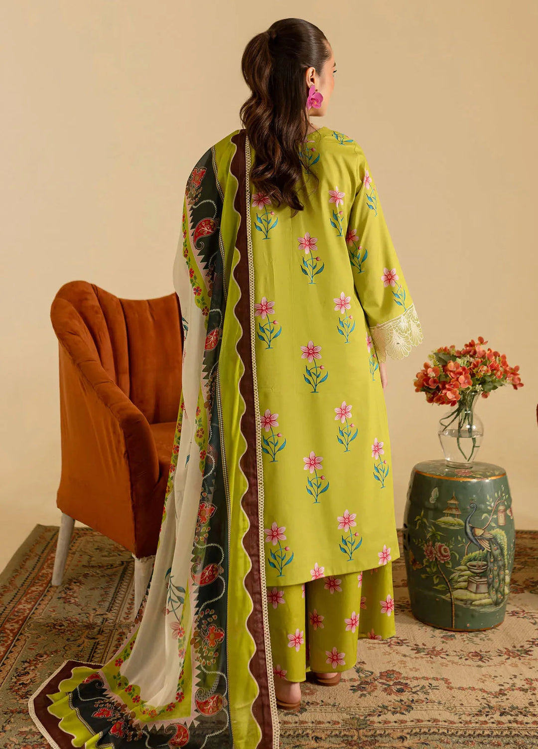 Leila by Mahnur Embroidered Lawn Suits Unstitched 3 Piece MN24LP D-08 Mystique - Summer Collection