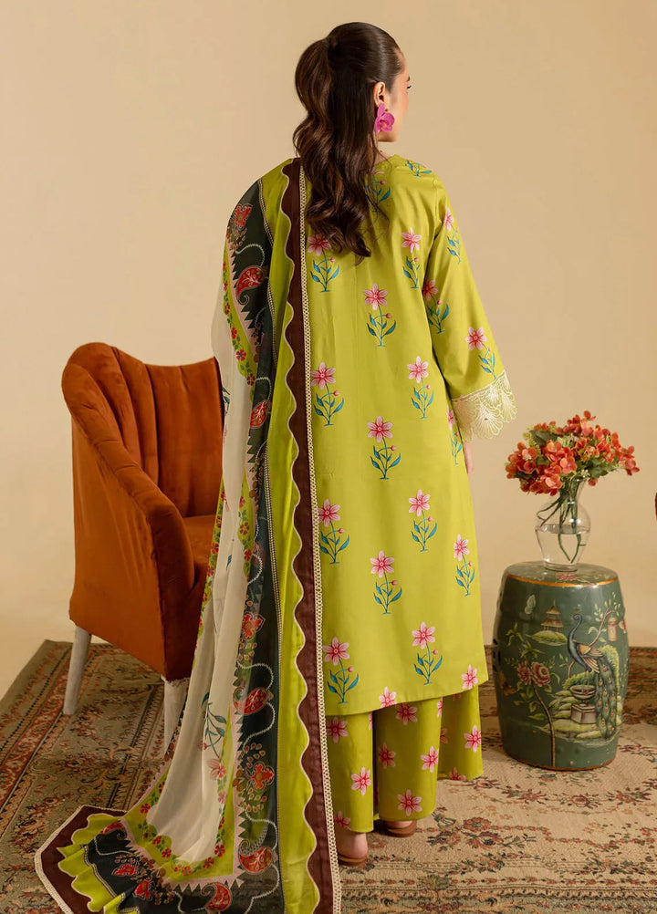 Leila by Mahnur Embroidered Lawn Suits Unstitched 3 Piece MN24LP D-08 Mystique - Summer Collection