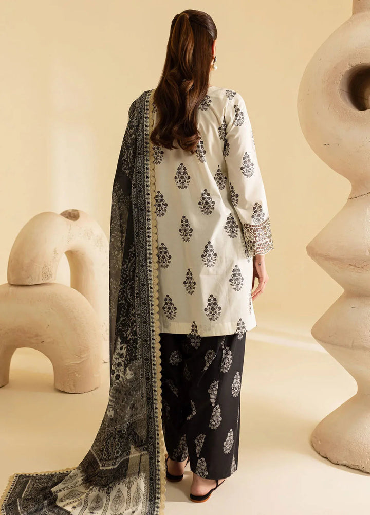 Leila by Mahnur Embroidered Lawn Suits Unstitched 3 Piece MN24LP D-09 Slate - Summer Collection