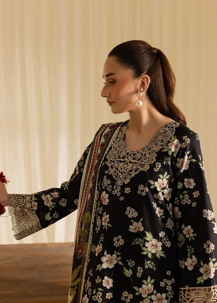 Leila by Mahnur Embroidered Lawn Suits Unstitched 3 Piece MN24LP D-12 Cendria - Summer Collection