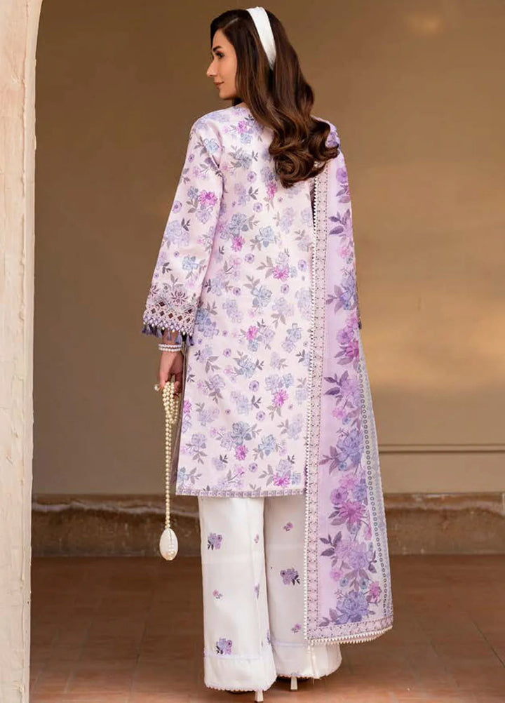 Levana by Alizeh Fashion Embroidered Lawn Suits Unstitched 3 Piece AFB25L D-7021 Lavy - Summer Collection