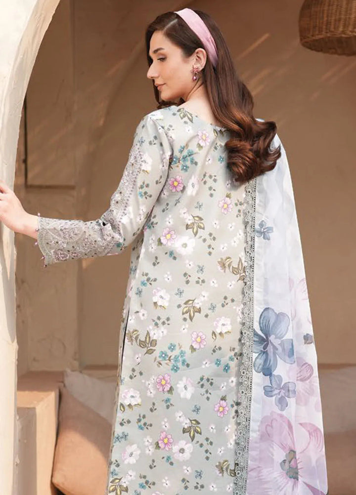 Levana by Alizeh Fashion Embroidered Lawn Suits Unstitched 3 Piece AFB25L D-7022 Cinder - Summer Collection