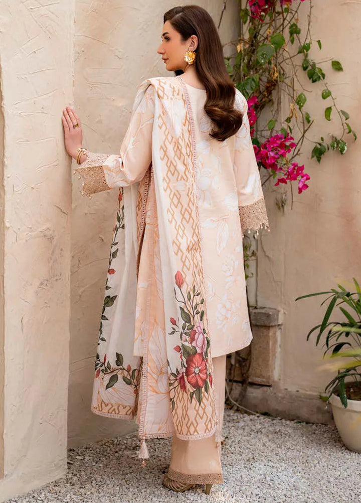 Levana by Alizeh Fashion Embroidered Lawn Suits Unstitched 3 Piece AFB25L D-7023 Kaai - Summer Collection